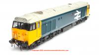 4021 Heljan Class 50 Diesel Locomotive in BR Blue with large logo - unnumbered